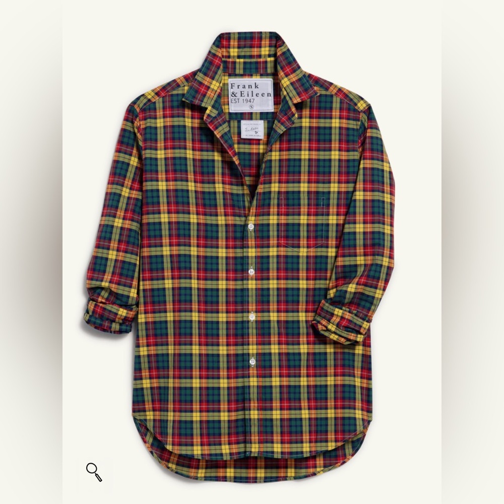 Frank & Eileen Red, Green & Yellow Plaid Long Sleeve Shirt